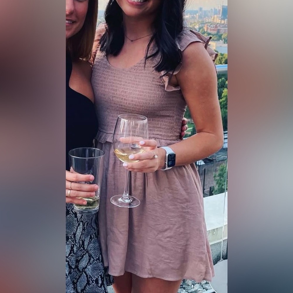Elegant Brown Ruffle Romper